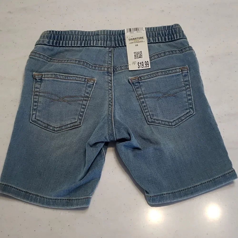 NWT Boys Signature Levi's GOLD Pull-On Shorts Sz XS